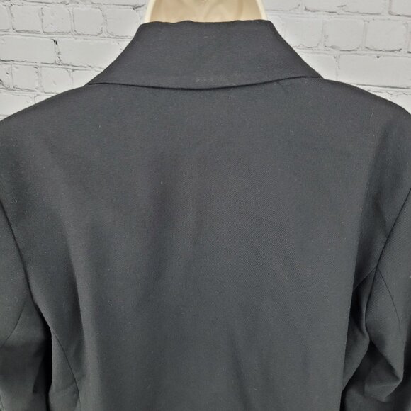 We The Free Free People Black Buttoned Cropped Notch Blazer Jacket Size Small S - Picture 10 of 14